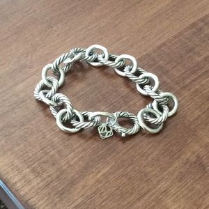 David yurman link bracelet silver